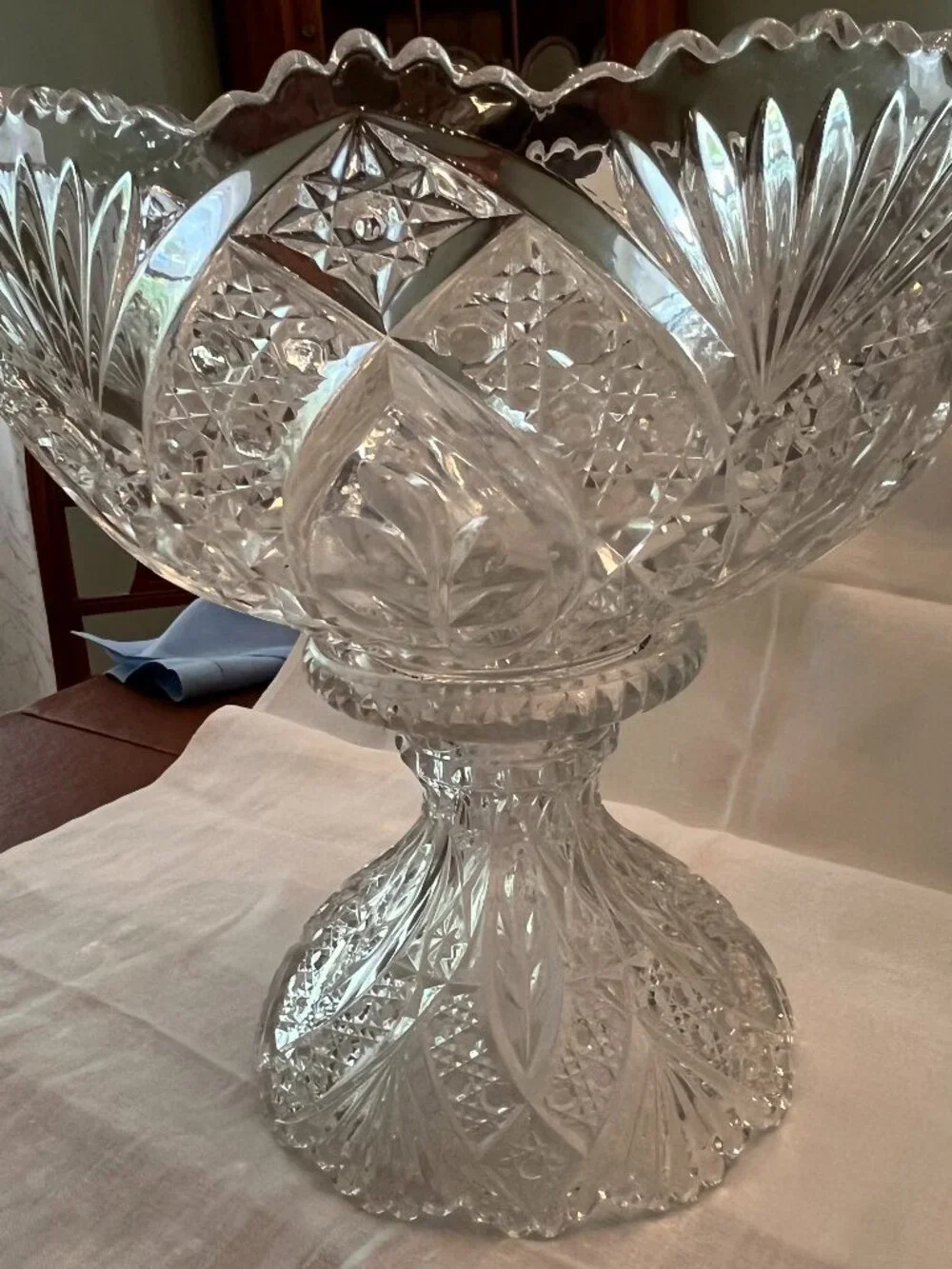Vintage 2 Piece ABP Punch Bowl